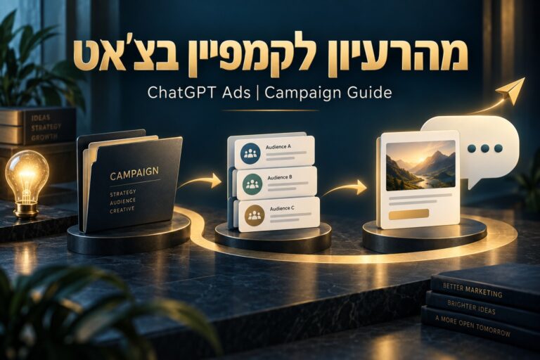 מדריך הקמת קמפיין ממומן ב־ChatGPT Ads לעסקים
